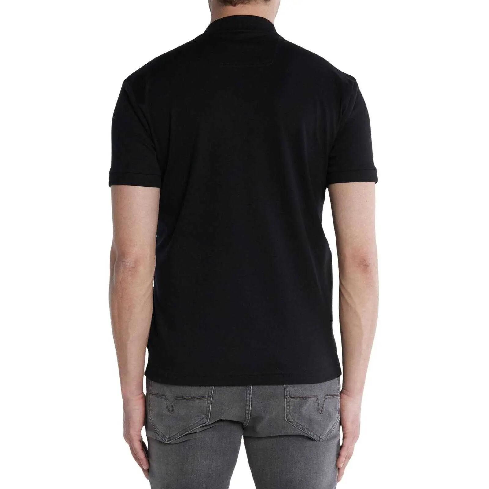 Polo Motif/style Détail Rayé NERO Homme (Noir) 4/4