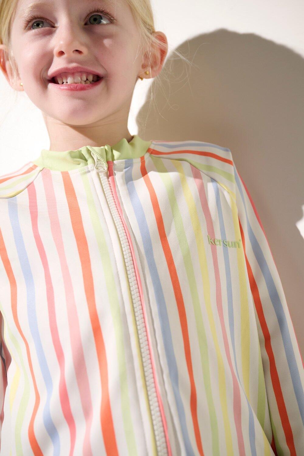 Veste de bain anti-UV Enfant (5-14 ans), Multicolore, Fidji, UPF 50+ 2/7