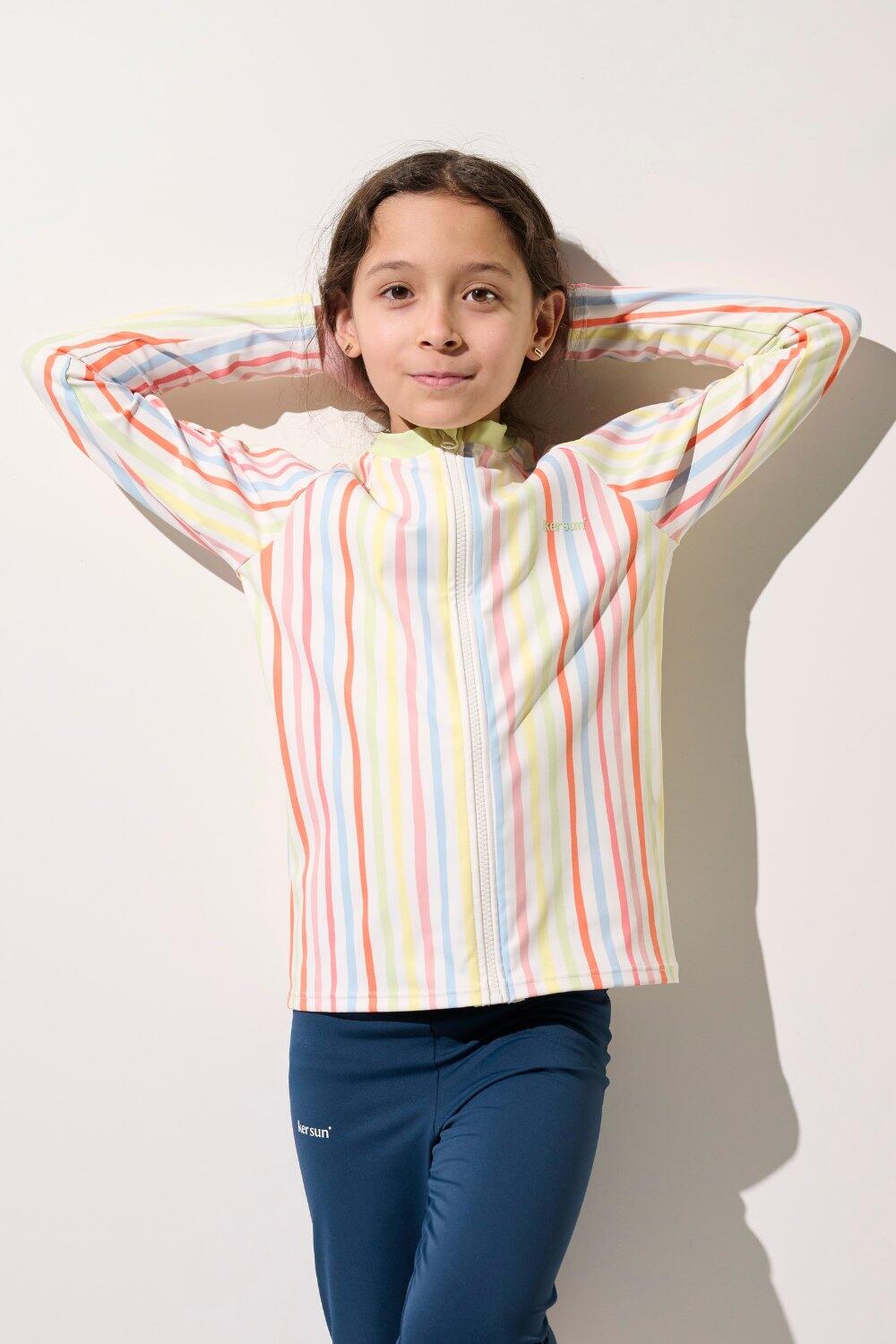 Veste de bain anti-UV Enfant (5-14 ans), Multicolore, Fidji, UPF 50+ 6/7