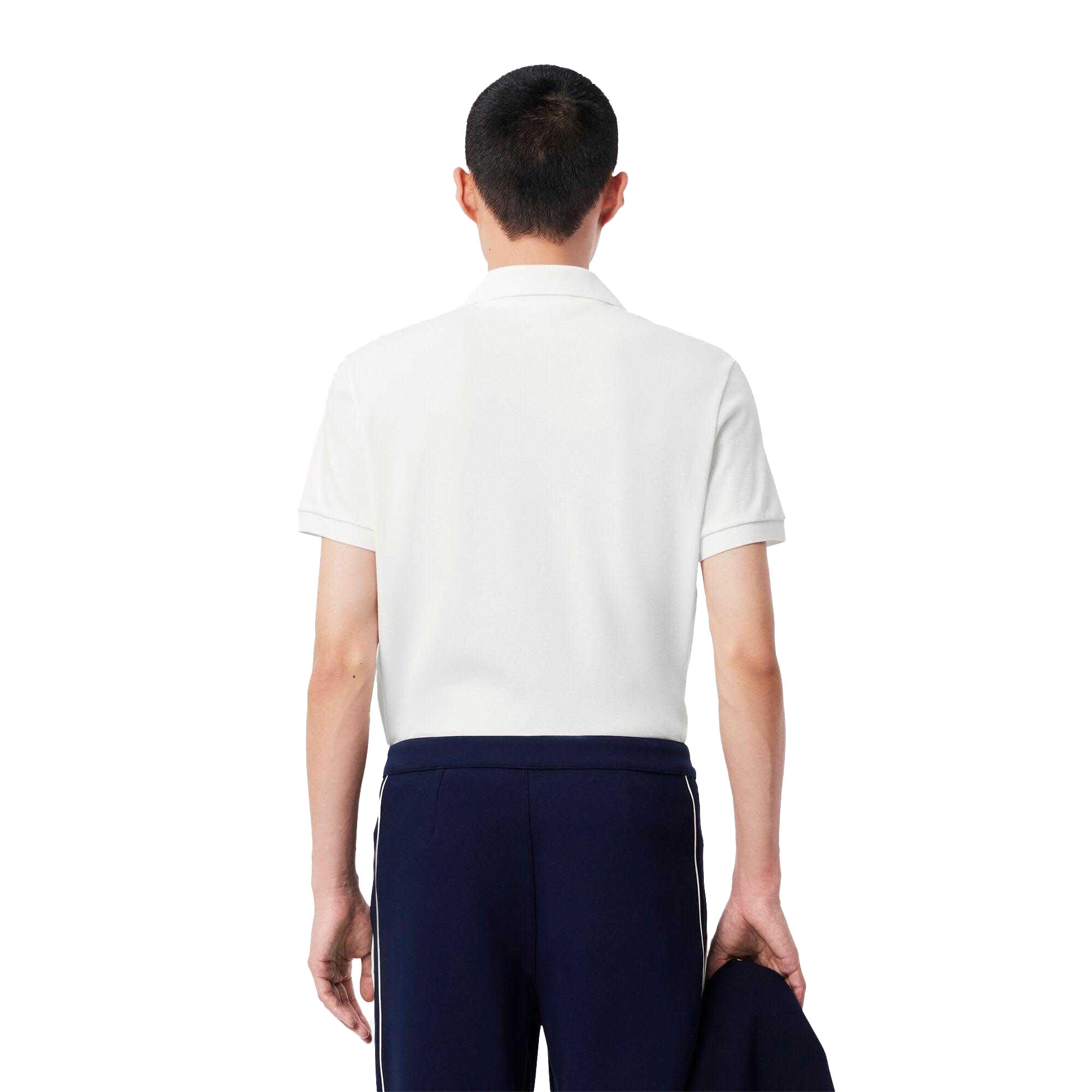 Mens Paris Open Collar Classic Polo Shirt (White) 2/4