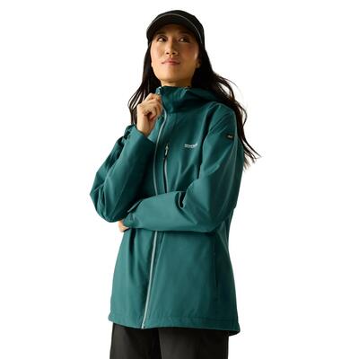 Dames birchdale ii waterdichte jas (zwart/seal grey)