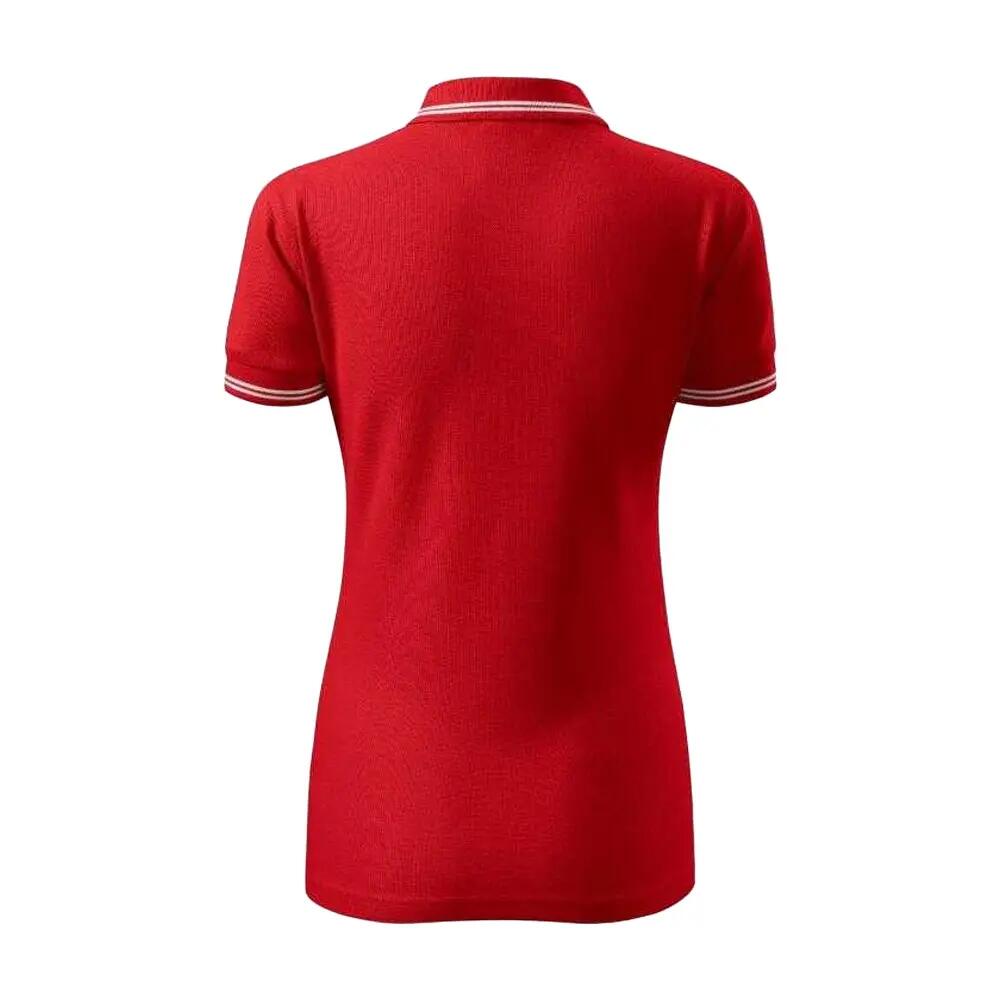 Womens/Ladies Urban Polo Shirt (Red) 2/3