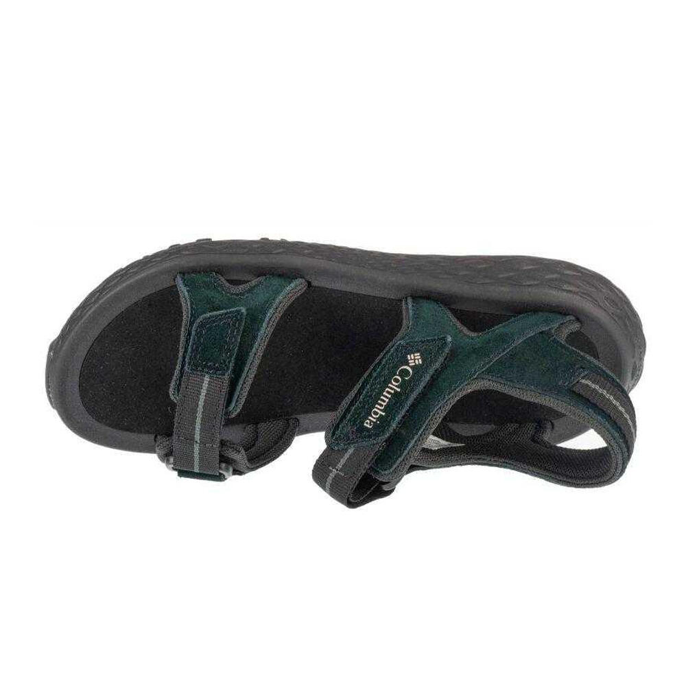 Sandalias de Ante Konos para Mujer Negro, Verde 3/4