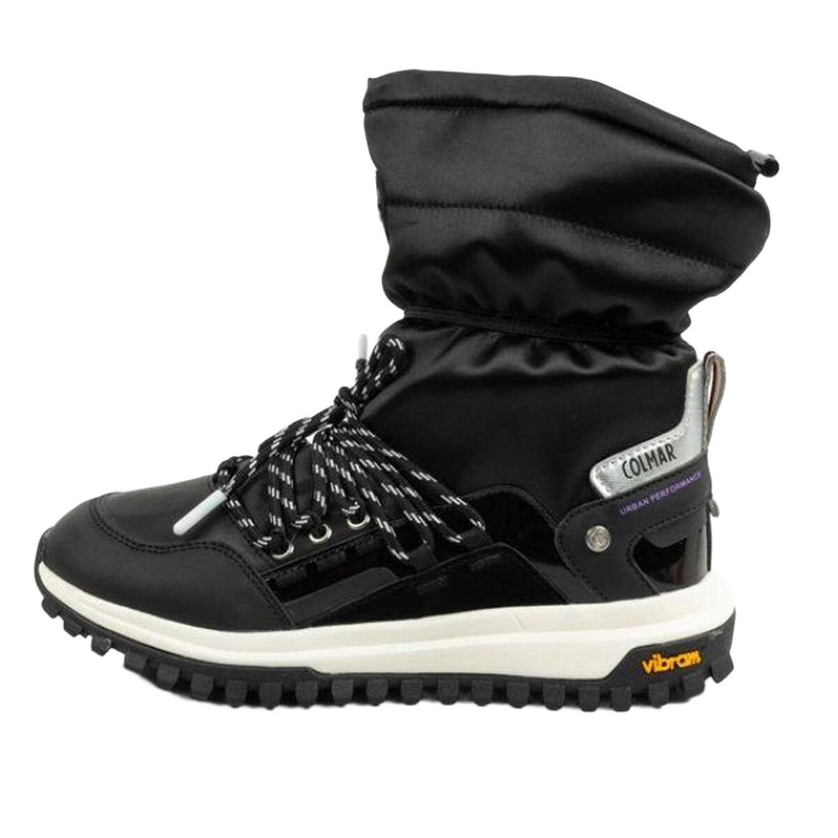 Botas para Nieve de Cuero Warmer Overcloud para Mujer Negro 3/4