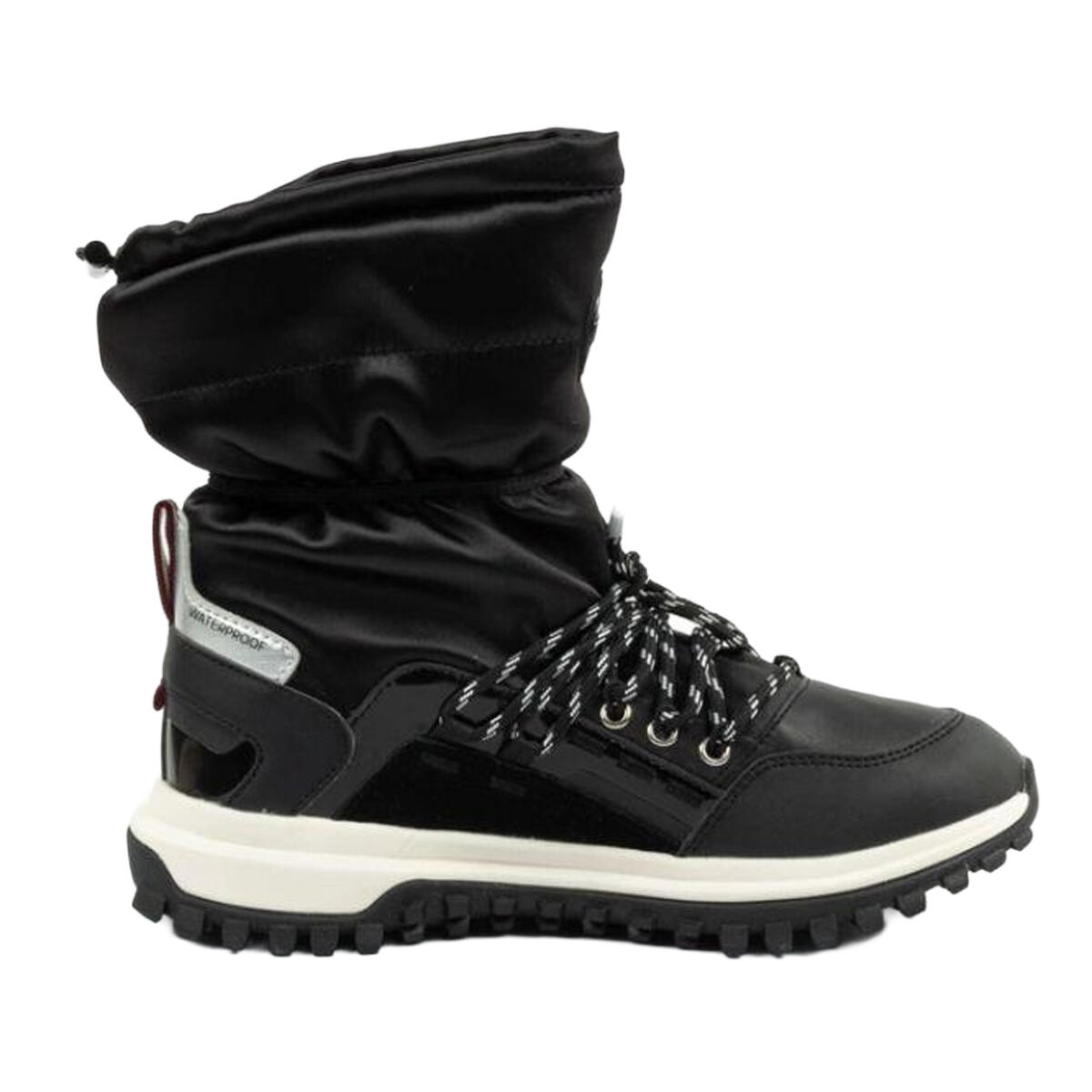 Botas para Nieve de Cuero Warmer Overcloud para Mujer Negro 4/4