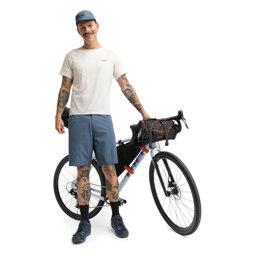 Maglia tecnica a maniche corte da bikepacking da uomo Ciclismo Pilgrim Sand Beig 3/7