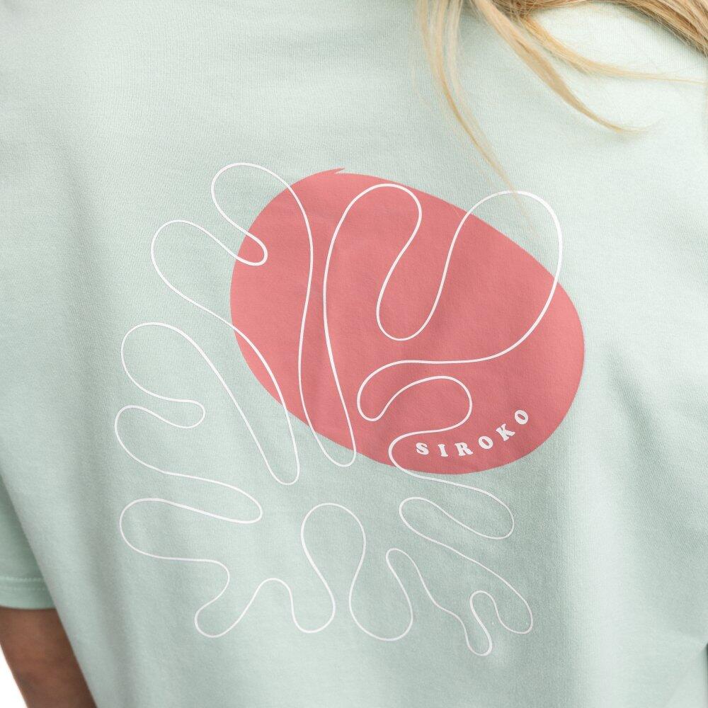 T-shirt ample manches courtes cyclotourisme femme Cyclisme Reef Light Green Vert 5/7
