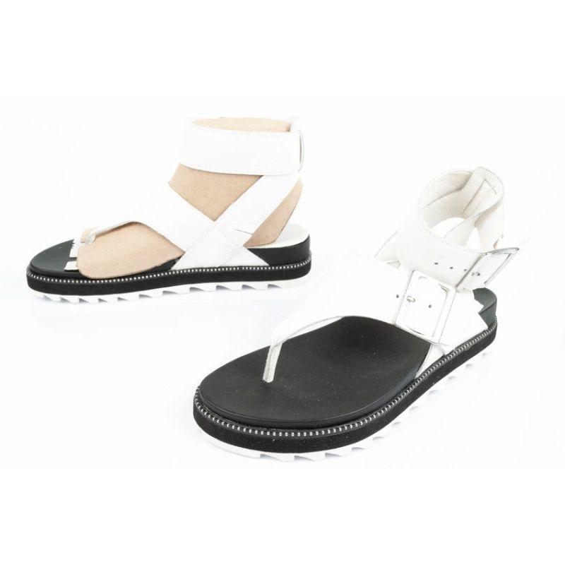 Sandalias de Cuero para Mujer Blanco 4/6