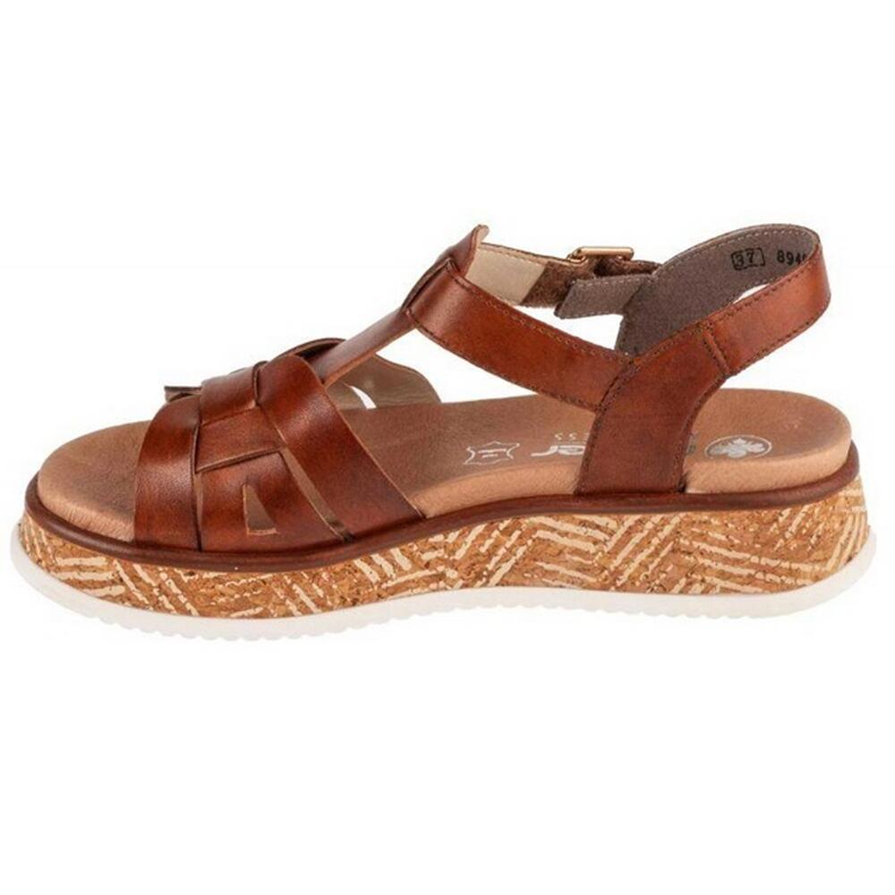Sandali Logo Donna Rieker Marrone 2/4