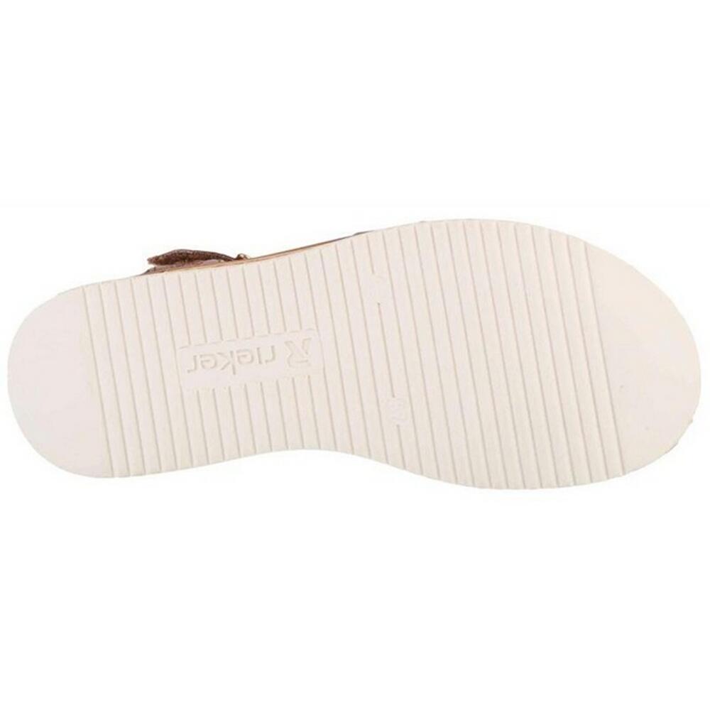Sandali Logo Donna Rieker Marrone 4/4