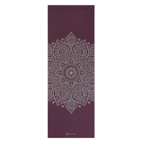 Tapis De Yoga Motif/style Fleur Cadran Solaire (Prune) Taille unique