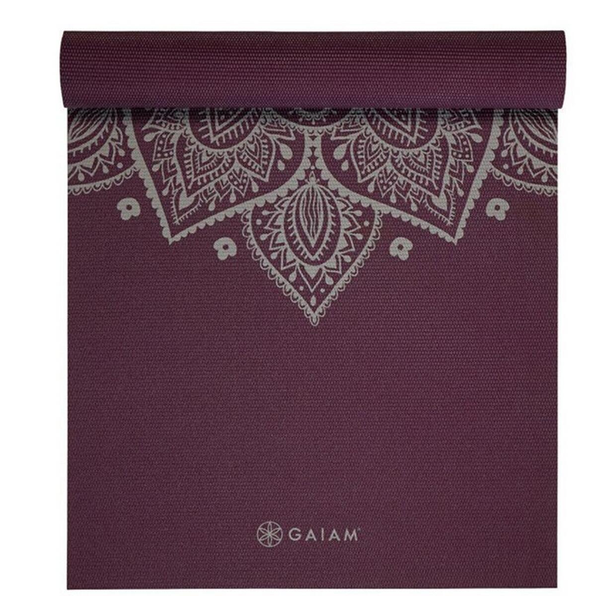 Tapis De Yoga Motif/style Fleur Cadran Solaire (Prune) Taille unique 4/4