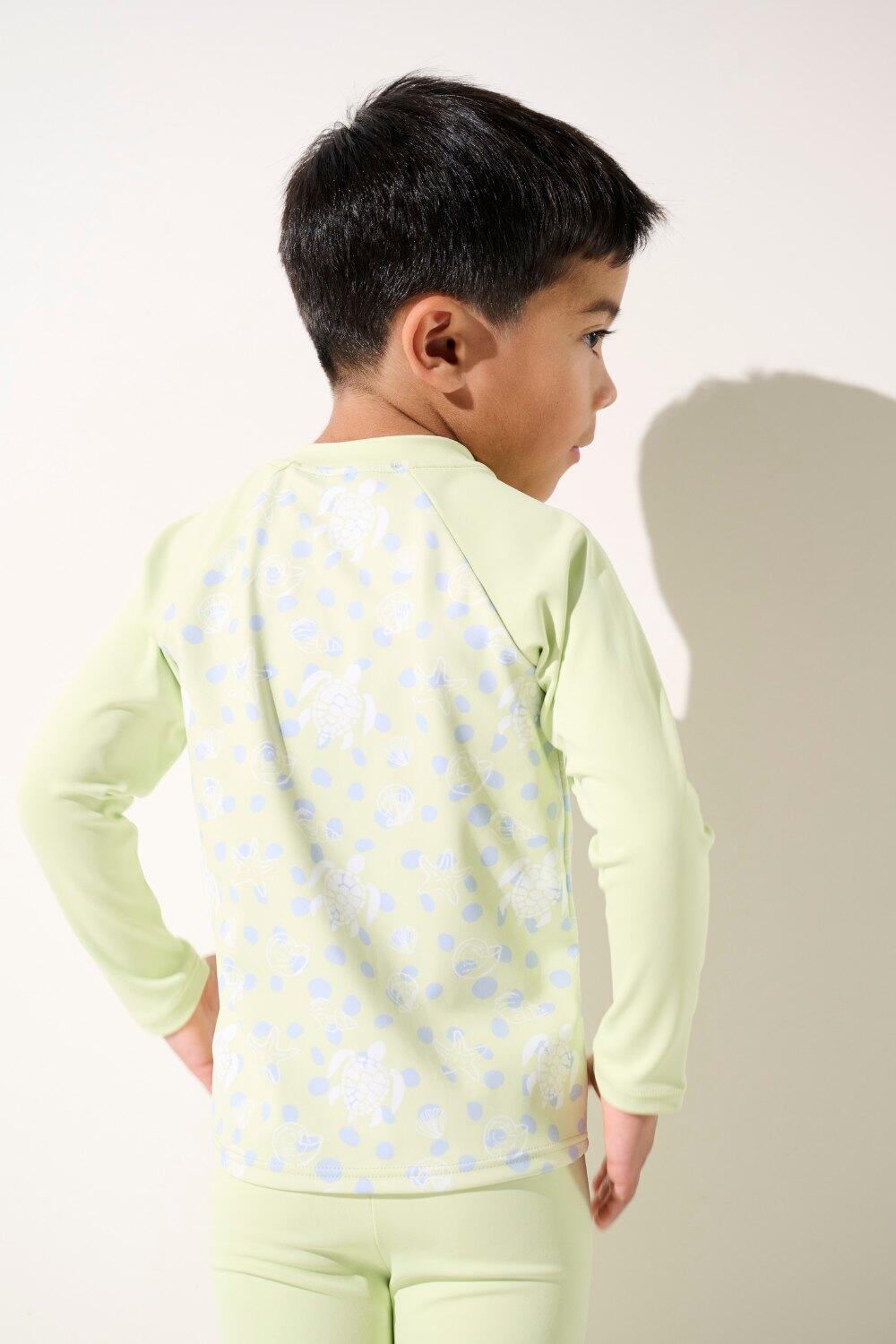 T-shirt de bain anti-UV Enfant (2-4 ans) Vert, Samoa, UPF 50+ 4/5