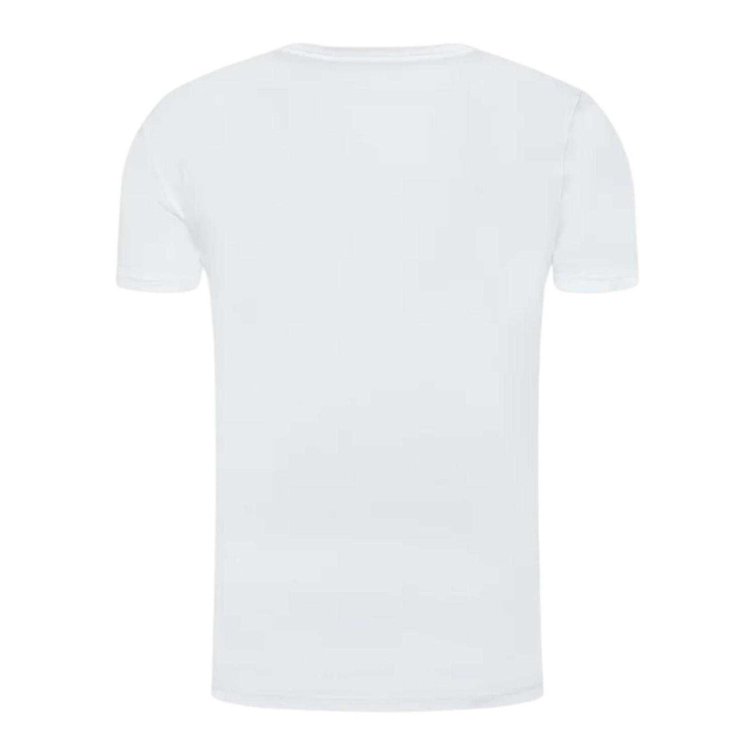 Heren Tshirt (Set van 2) (Marineblauw/Wit) 3/4