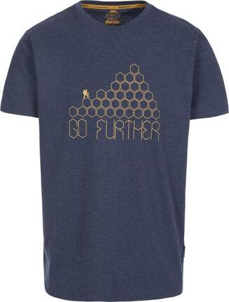 Trespass Foghail Buzzinley T-shirt homme col ras du cou Navy Marl