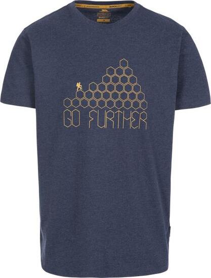 Trespass Foghail Buzzinley T-shirt homme col ras du cou Navy Marl