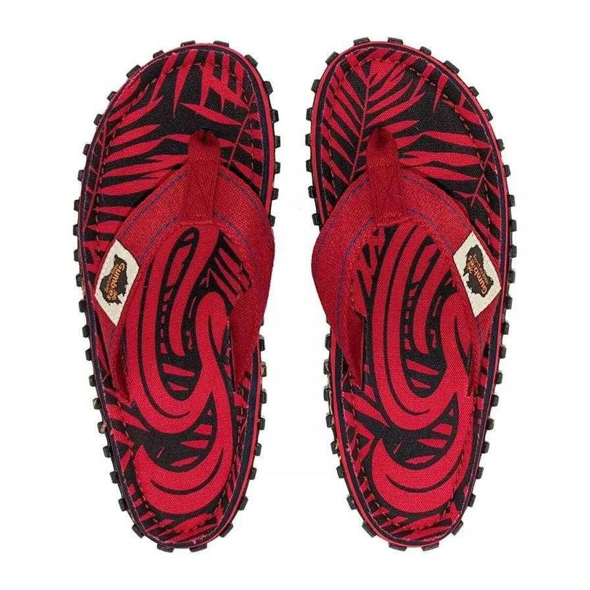 "Islander" Gemustert Flipflops für Herren Rot 2/4