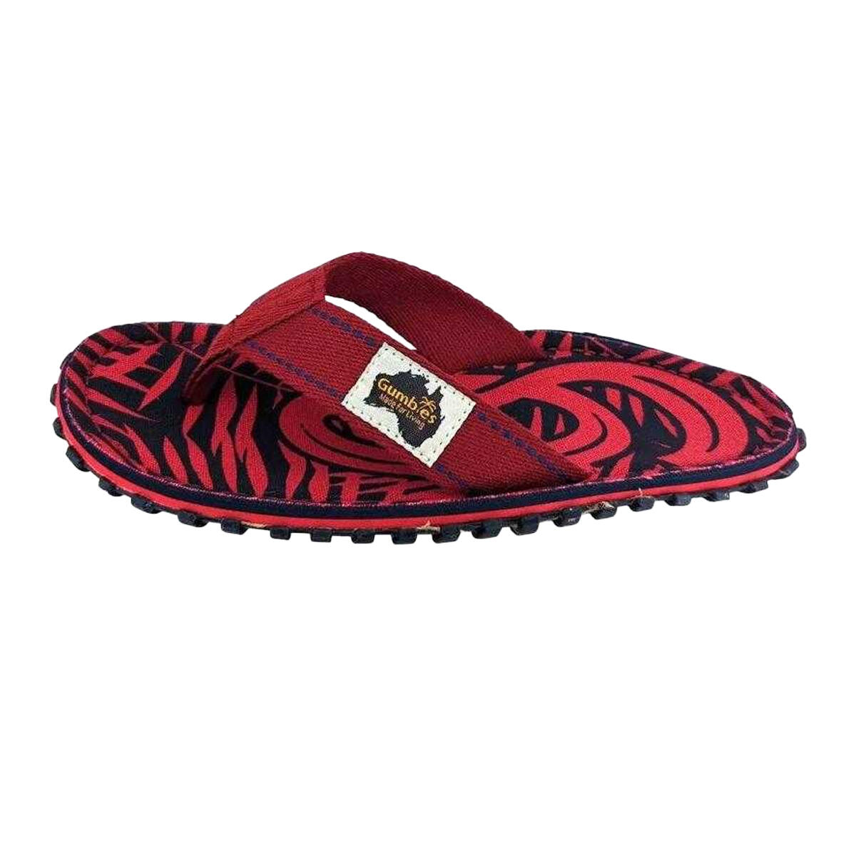 "Islander" Gemustert Flipflops für Herren Rot 4/4