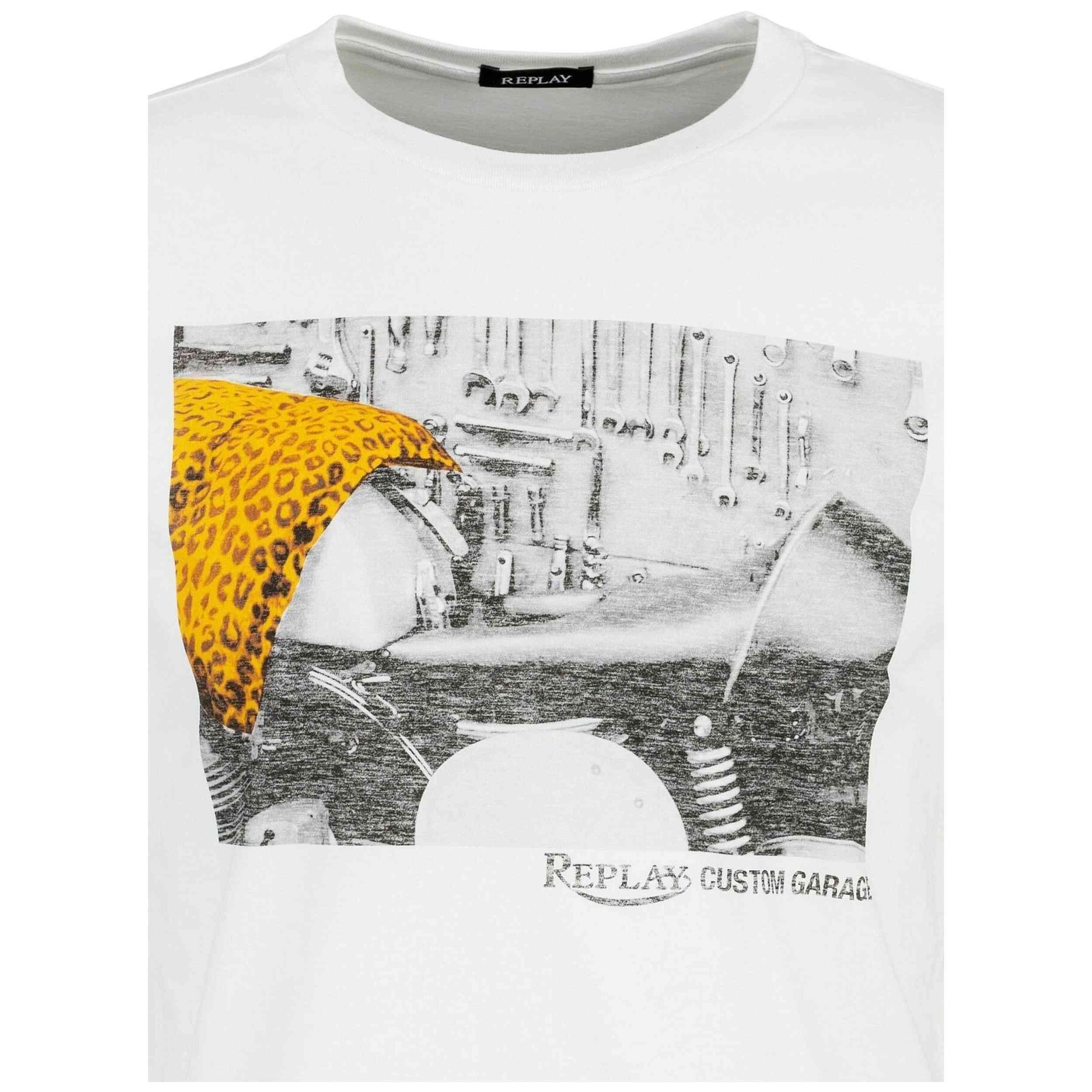 Maglia a maniche corte Replay modello M68010002660001 per uomini 3/3