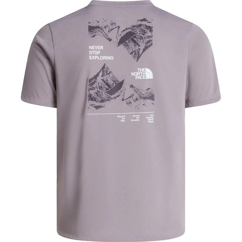 Tricou sport nf0a8heyg7o cu mânecă scurtă violet bărbătesc