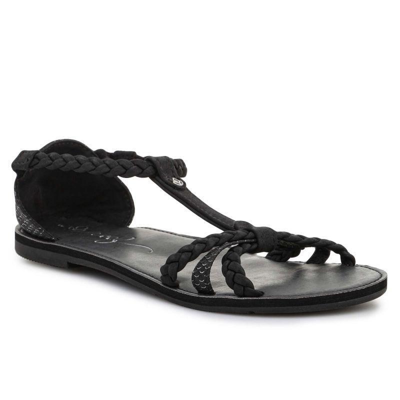 Womens/Ladies Naomi Sandals (Black)