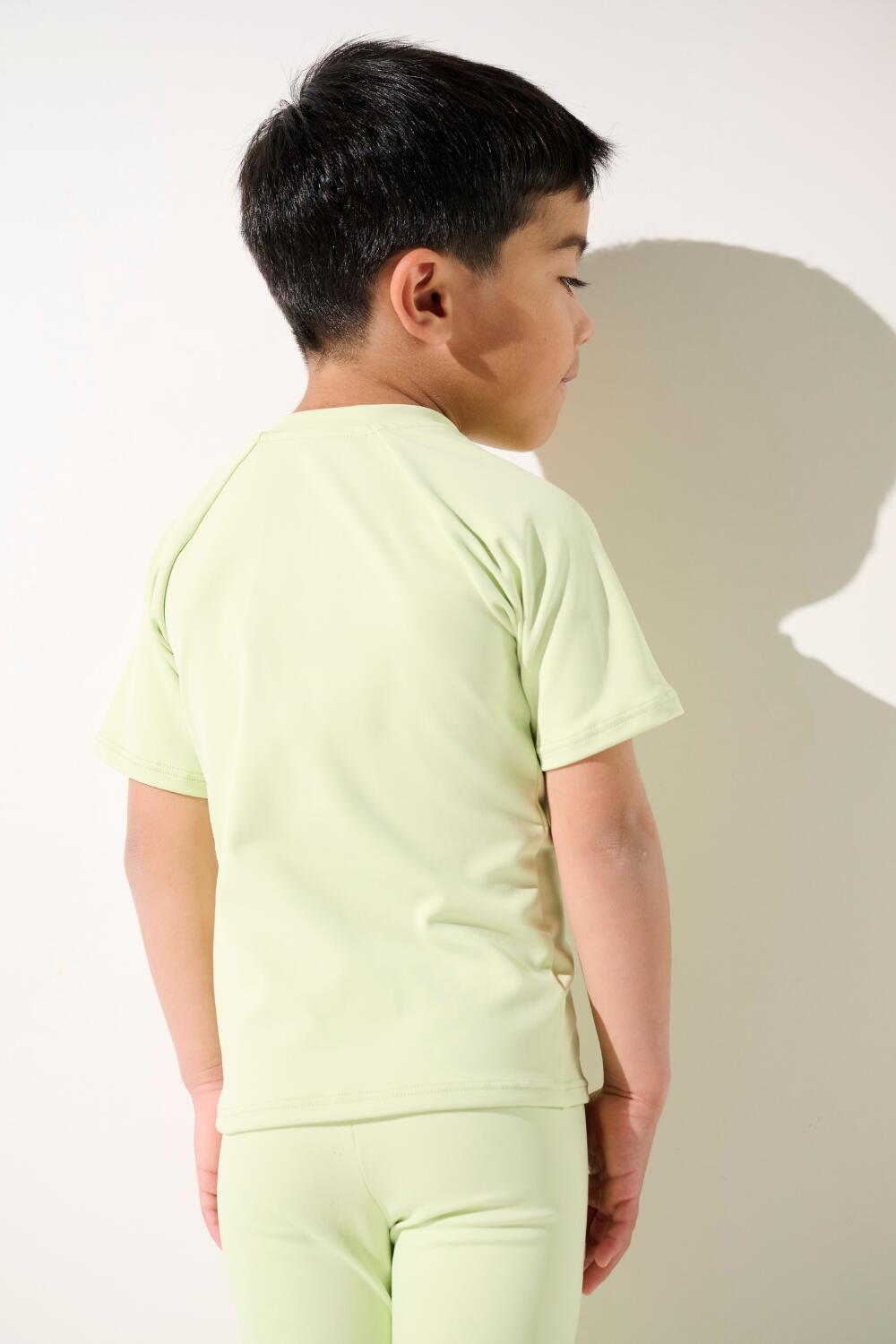 T-shirt de bain anti-UV manches courtes Enfant (2-4 ans) Vert, Samoa 3/7
