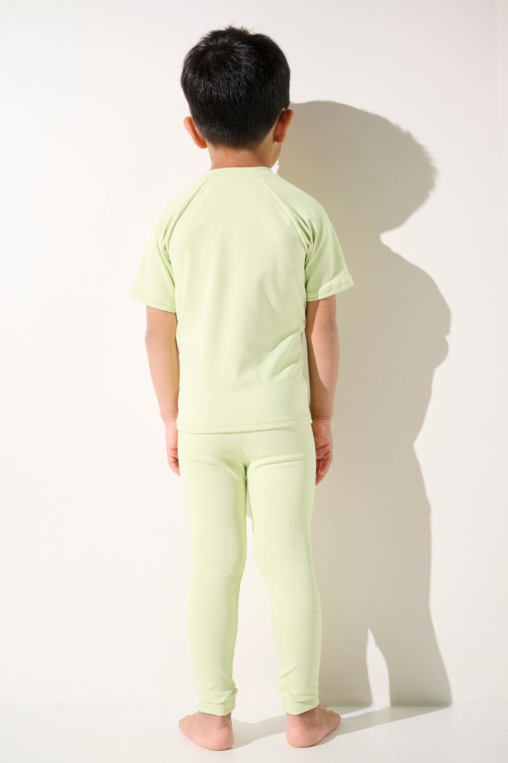 T-shirt de bain anti-UV manches courtes Enfant (2-4 ans) Vert, Samoa 7/7