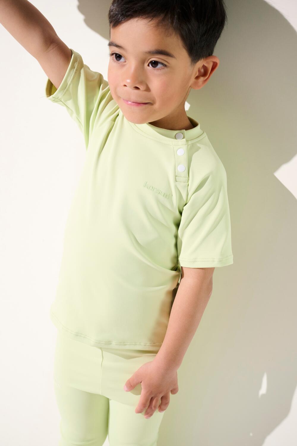 T-shirt de bain anti-UV manches courtes Enfant (2-4 ans) Vert, Samoa 5/7