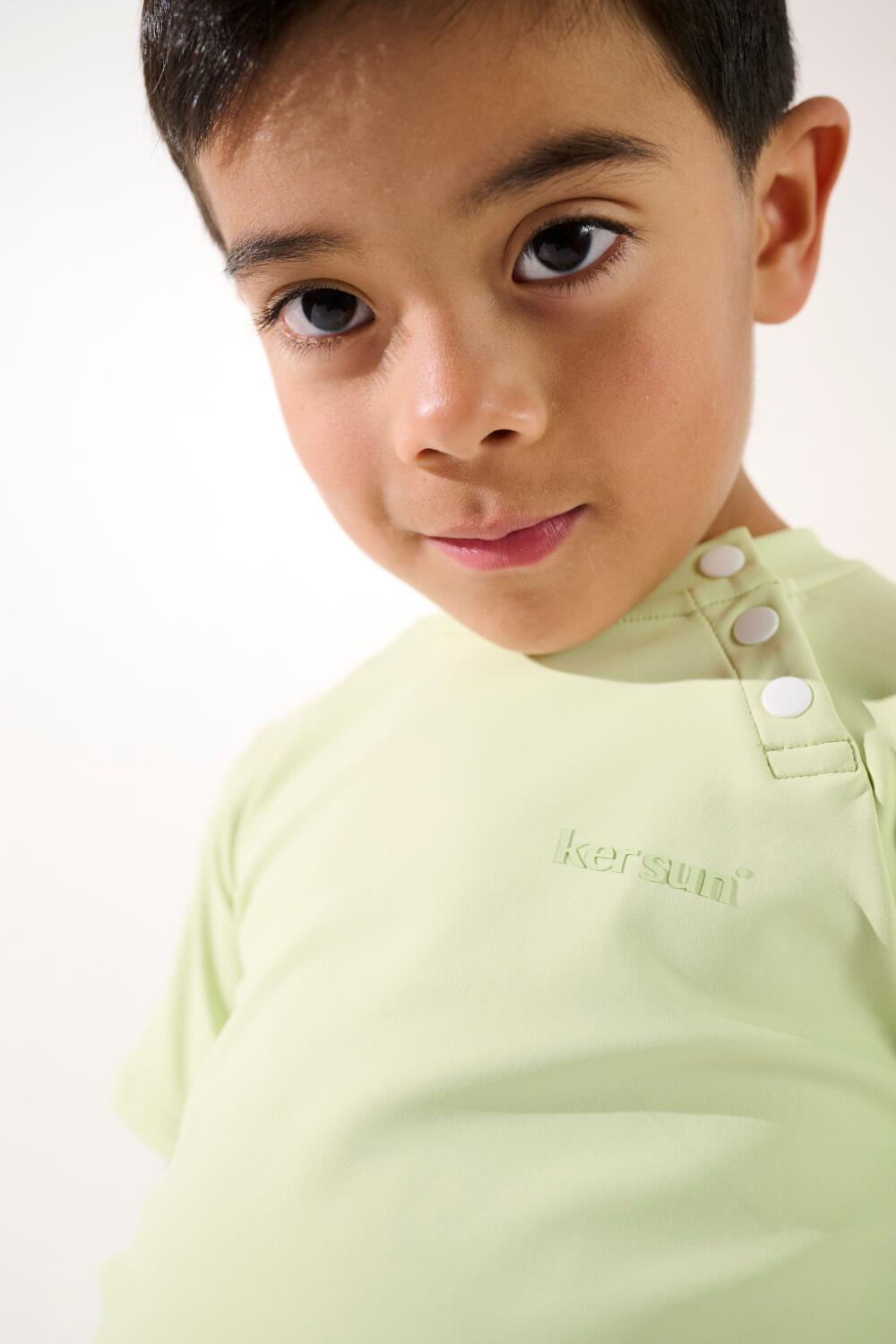 T-shirt de bain anti-UV manches courtes Enfant (2-4 ans) Vert, Samoa 4/7