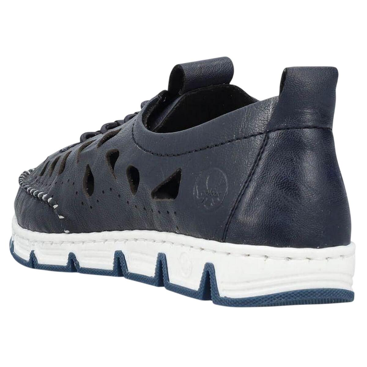 Schuhe, Ausschnitt, Leder Damen Dunkles Marineblau 2/4