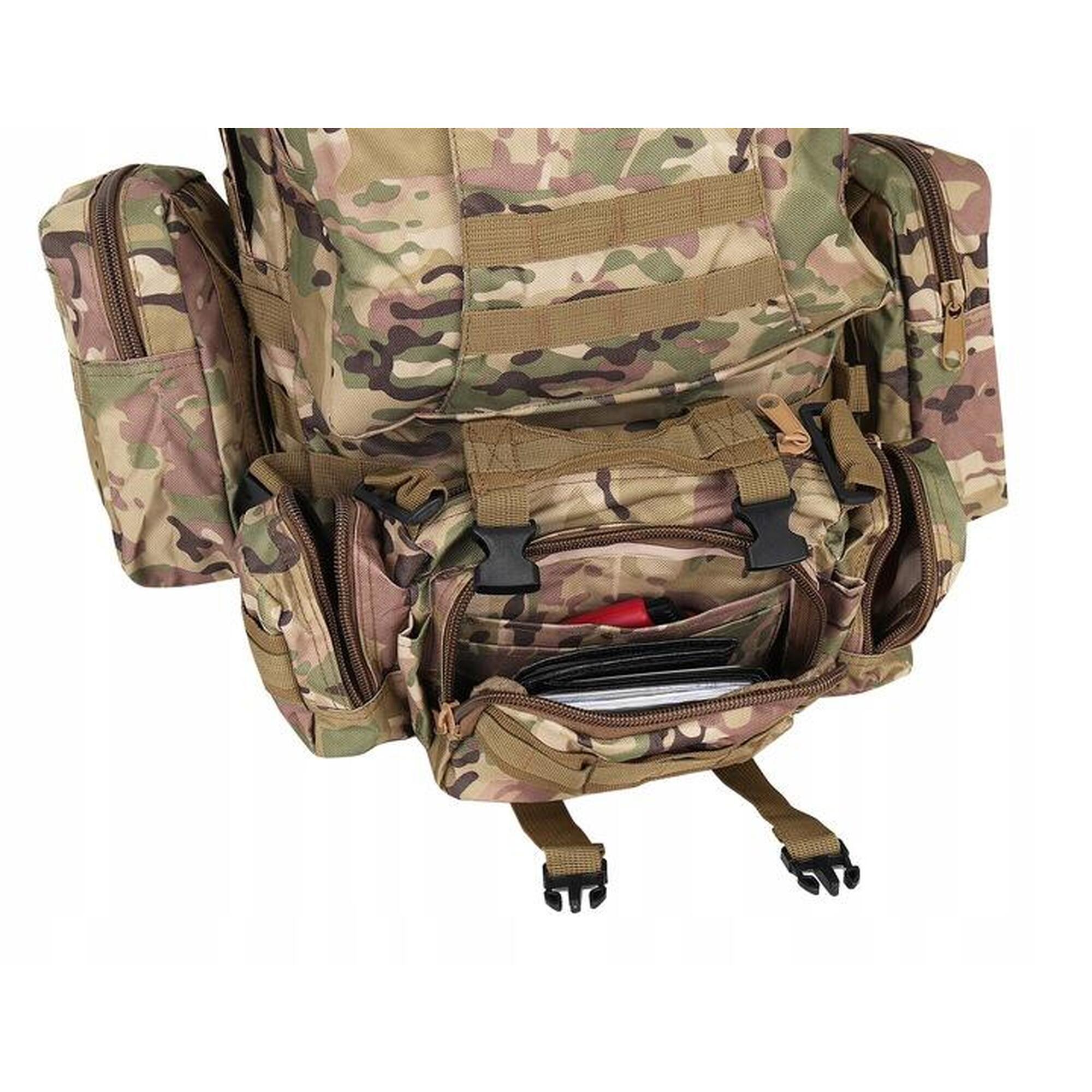 Ghiozdan/ Rucsac militar, bretele reglabile, 48.5 L, camuflaj, 60x50 cm
