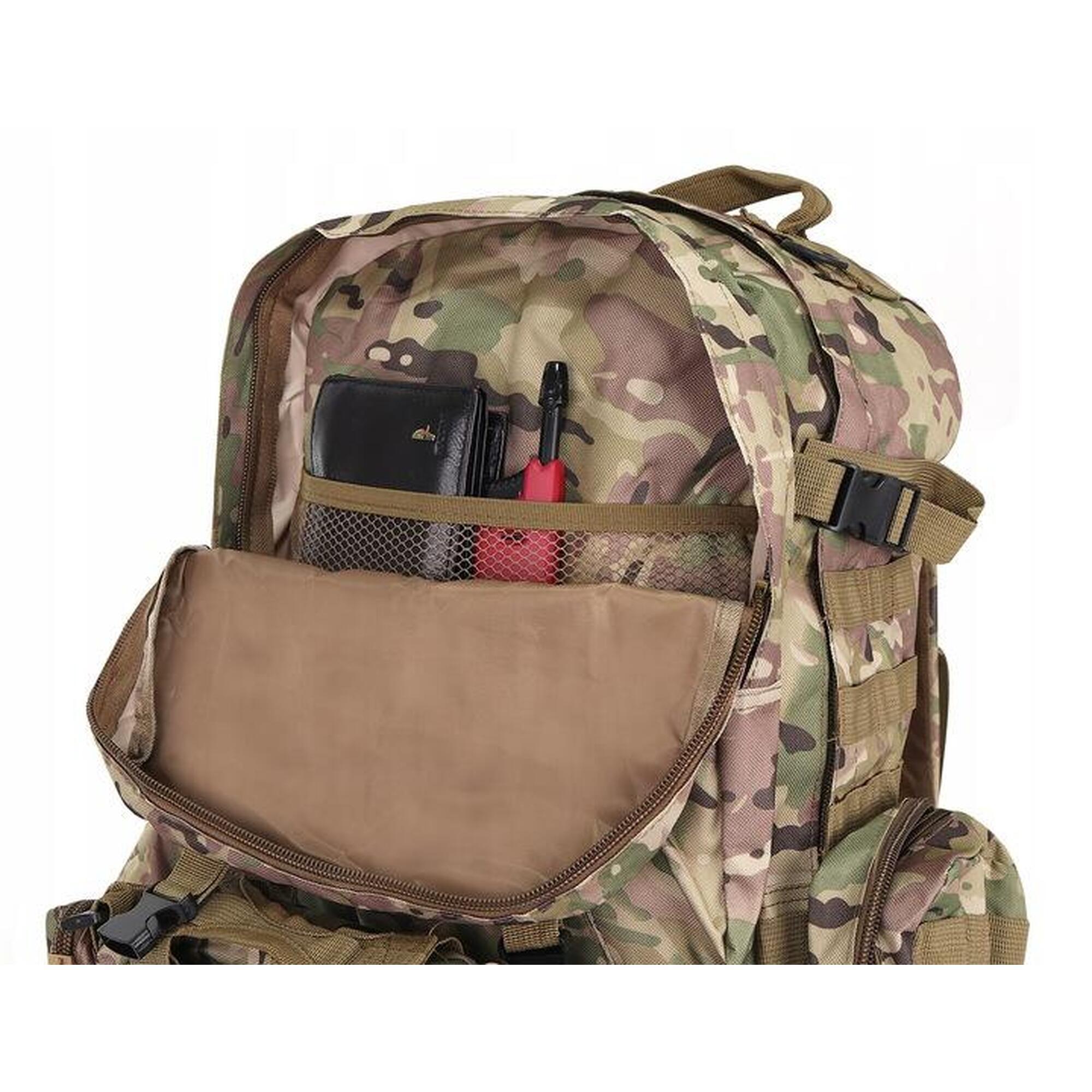 Ghiozdan/ Rucsac militar, bretele reglabile, 48.5 L, camuflaj, 60x50 cm