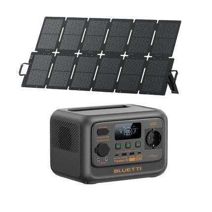 Kit tragbare Powerstation BLUETTI Premium 30 V2 + Solarpanel 220 W (0% MwSt)