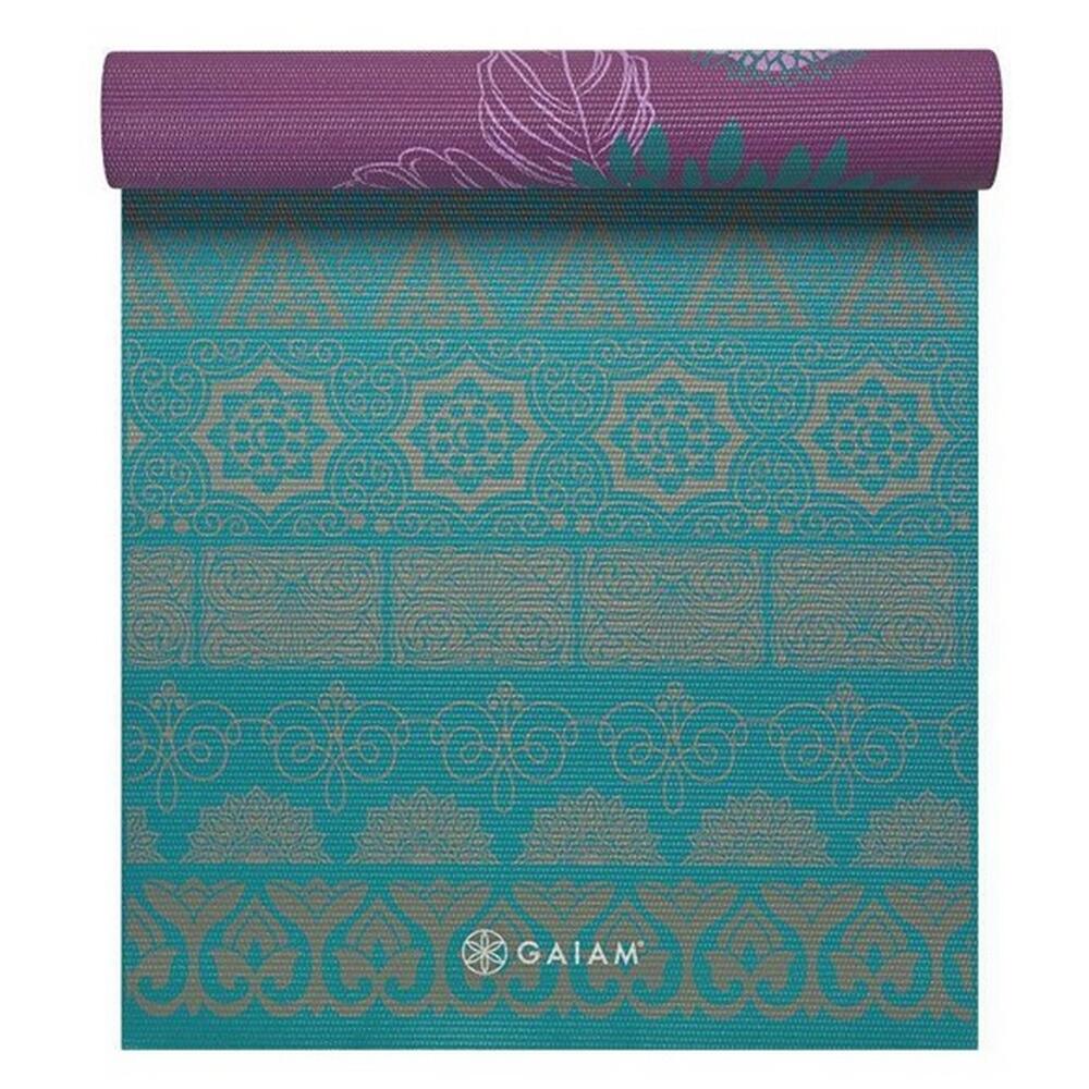 Tapis De Yoga Motif/style Fleurs (Violet Clair) Taille unique 3/4