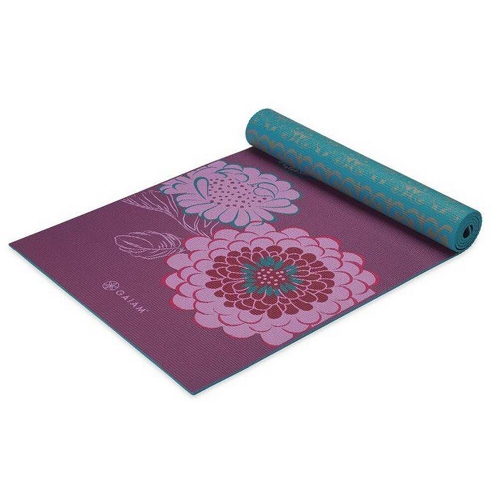 Tapis De Yoga Motif/style Fleurs (Violet Clair) Taille unique 2/4