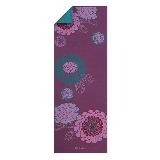 Yogamatte, Zweiseitig, Blumen Damen und Herren Veilchen