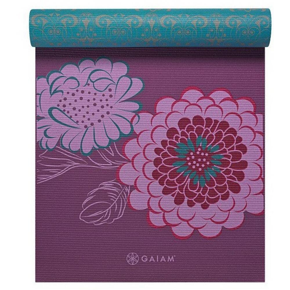Tapis De Yoga Motif/style Fleurs (Violet Clair) Taille unique 4/4