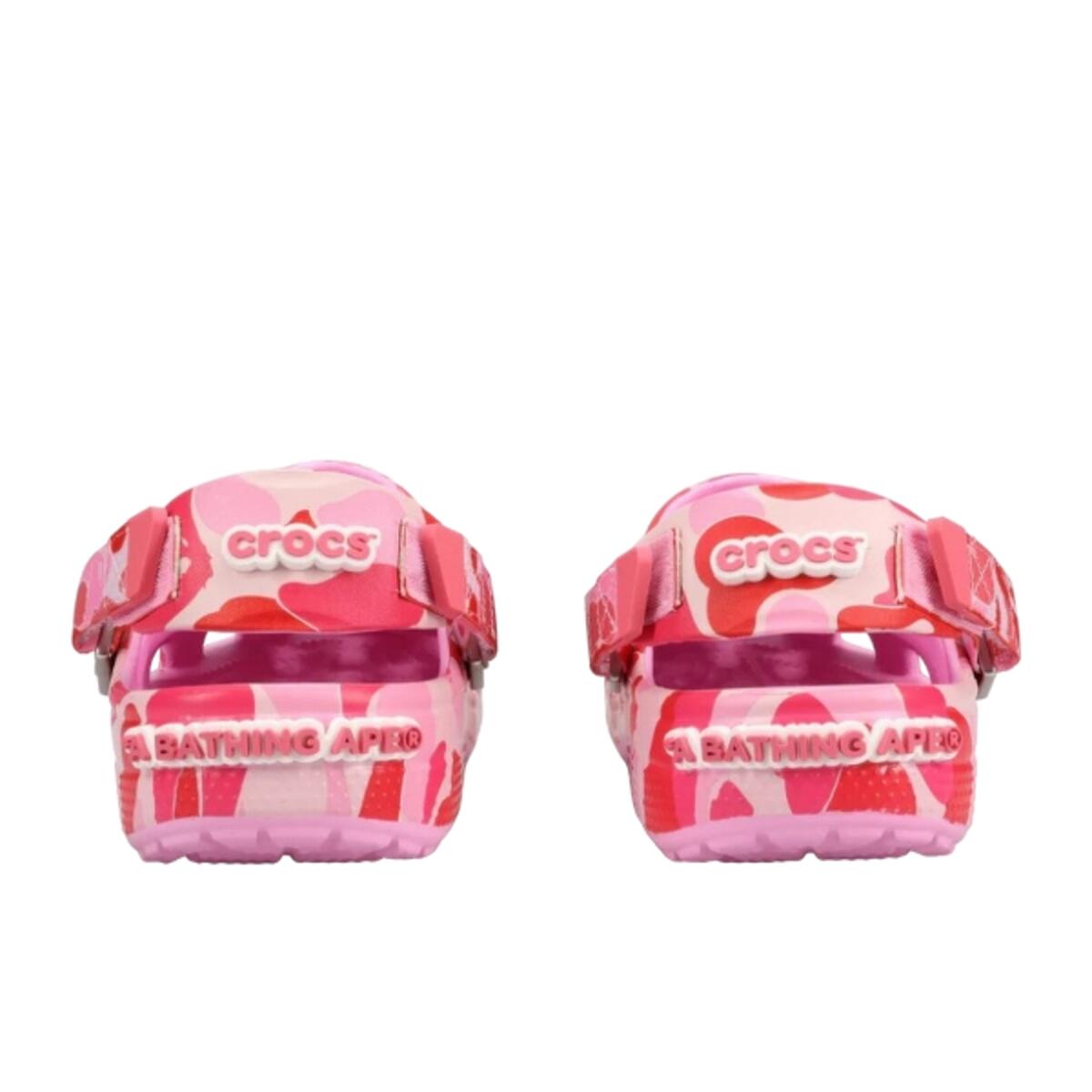 Chaussures  Classic Clog A Bathing Ape ABC Camo Pink 3/4