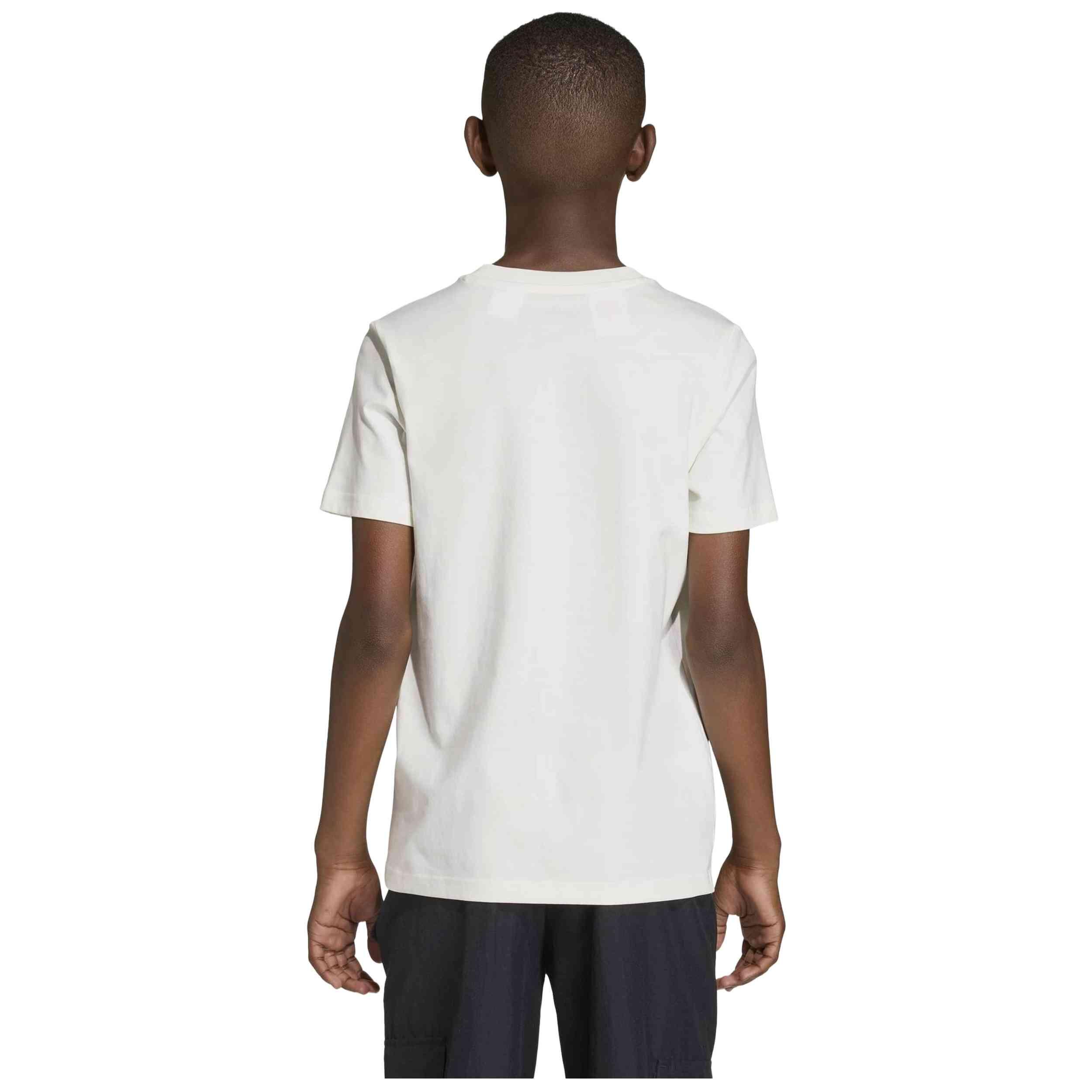 T-shirt ragazzo adidas colleg t - bianco 2/5