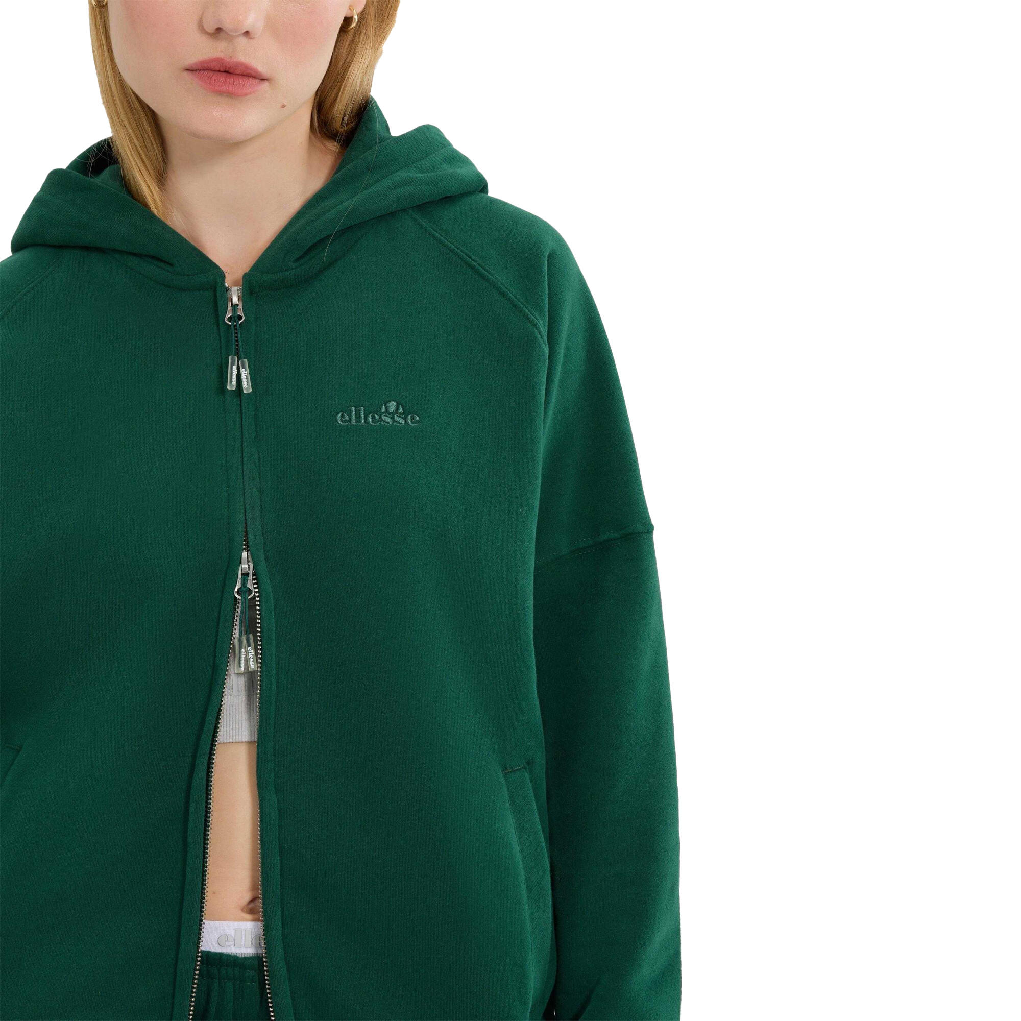 Veste À Capuche PIANELLA Femme (Vert Foncé) 3/4