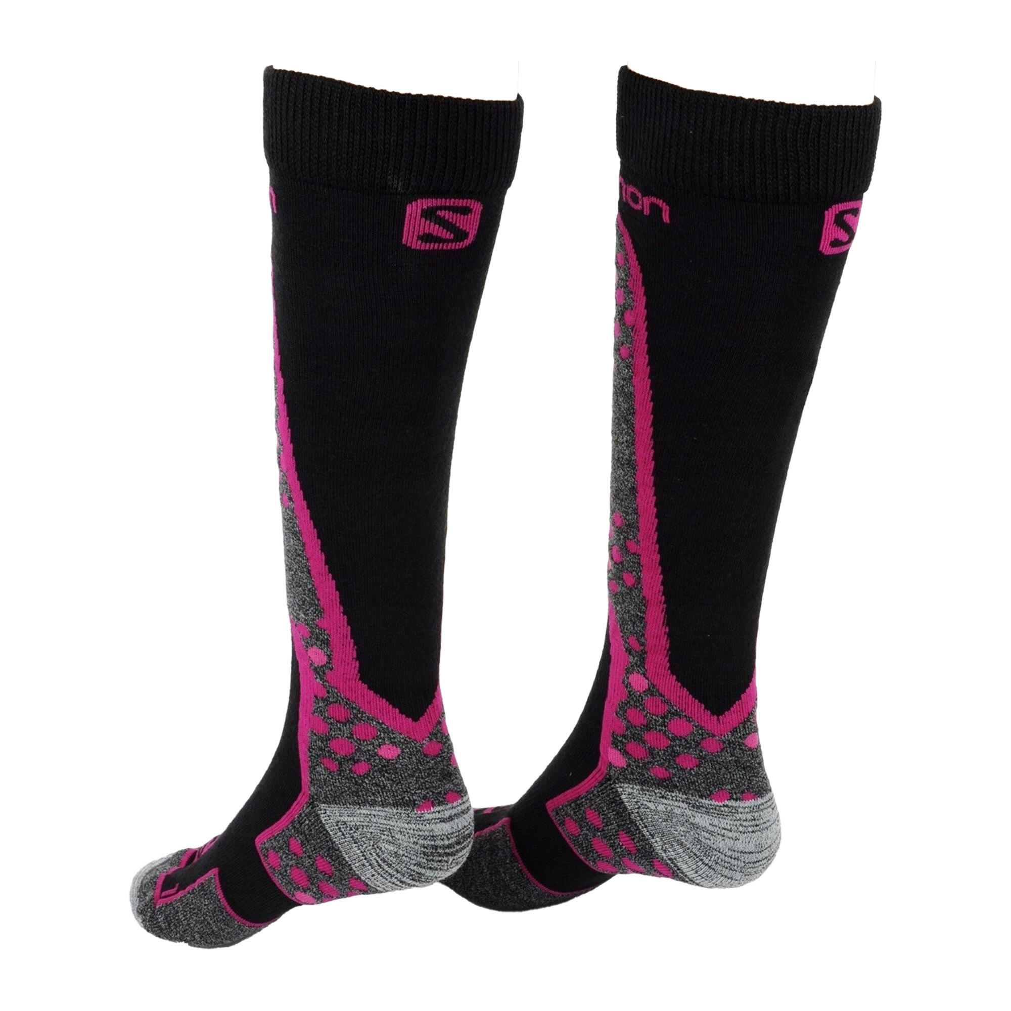 Calze Da Sci Snowboard Adulto Unisex Salomon Nero Rosa 2/5