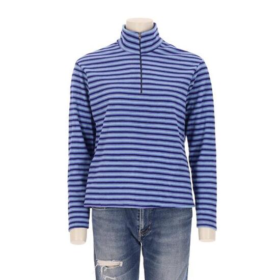 Seconda Mano - Giacca in pile vintage blu da donna - Stato eccellente