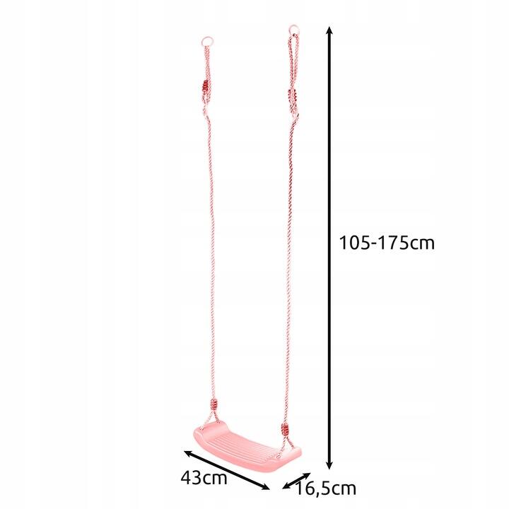 Leagan de gradina pentru copii, 50 kg, 105 - 175 x 43 x 16.5 cm