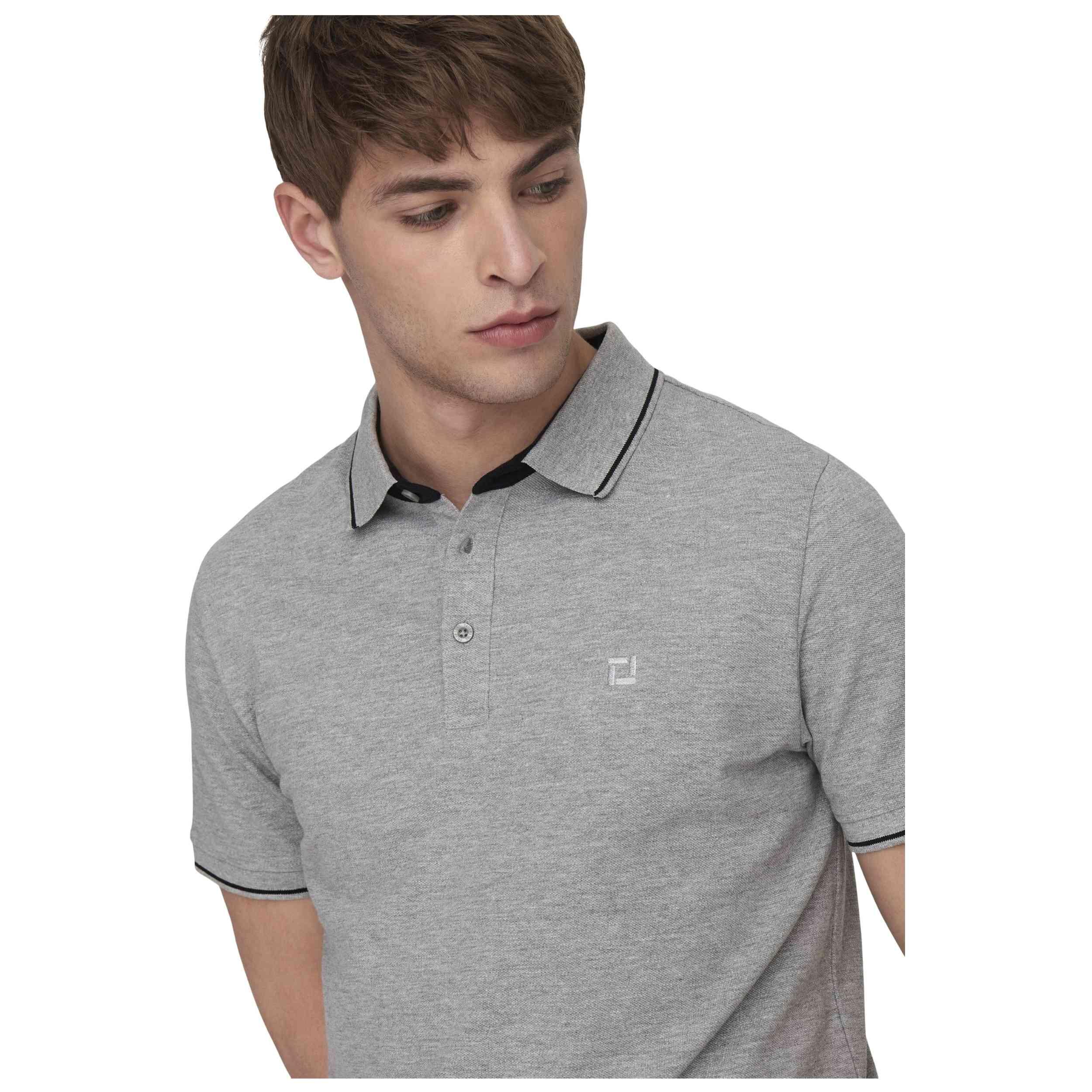 Polo a maniche corte Only & sons modello 22024827-LIGHTGREYMELANGE per uomini 4/5