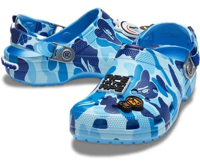 Crocs Classic Clog A Bathing Ape ABC Camo Blue 5/5