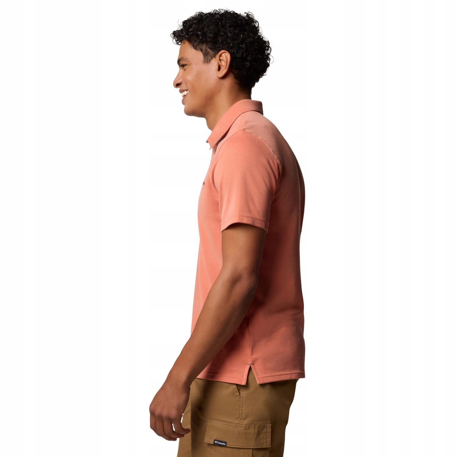 Heren Nelson Point Poloshirt (Oranje) 3/3