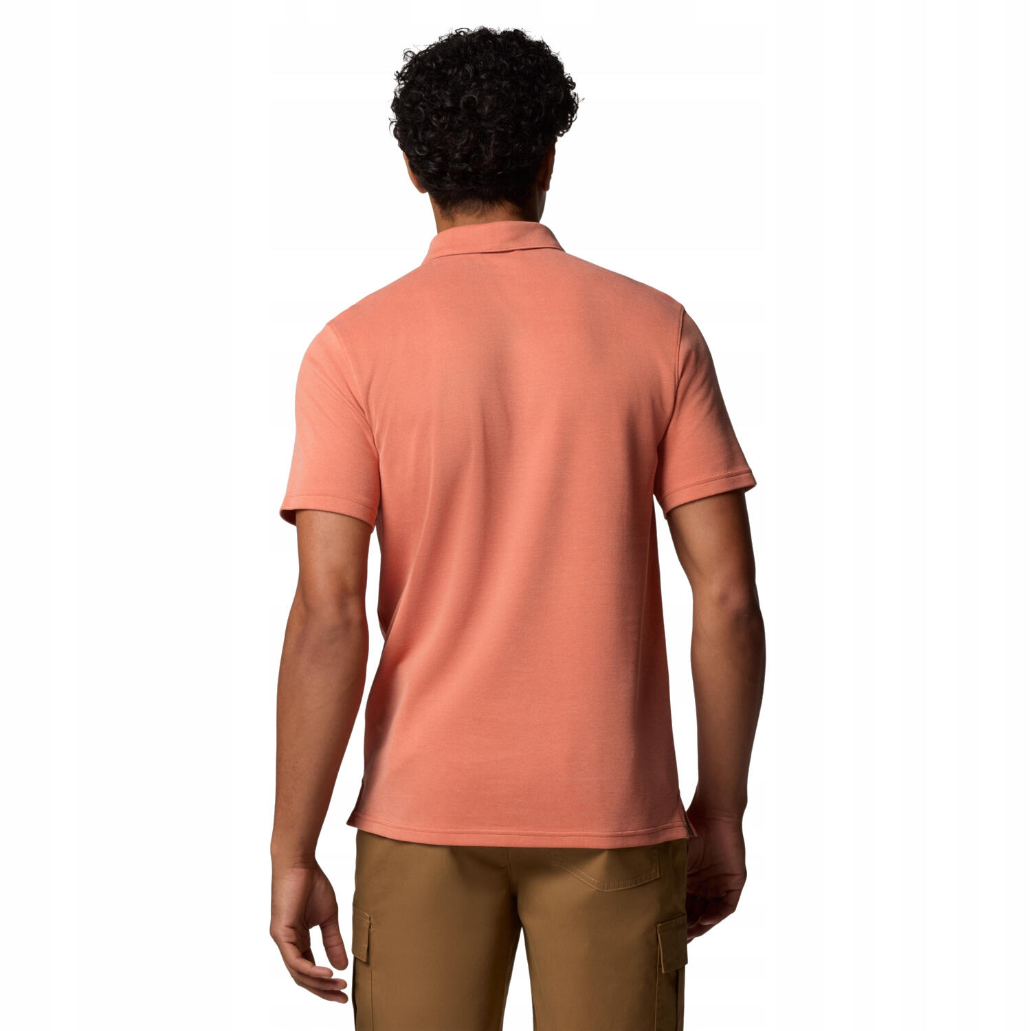 Heren Nelson Point Poloshirt (Oranje) 2/3