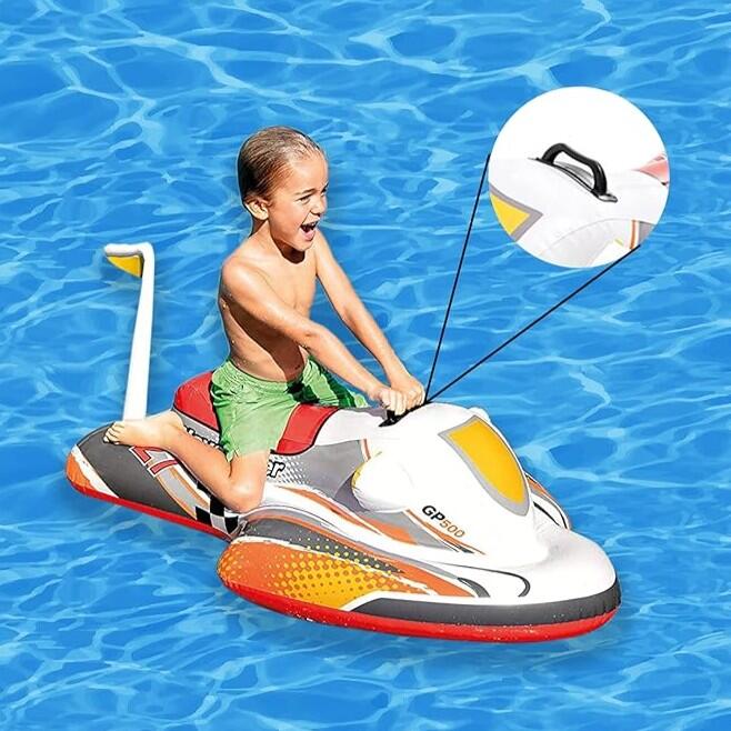 Saltea gonflabila model ski jet, cu maner, 40 kg, 117 x 77cm