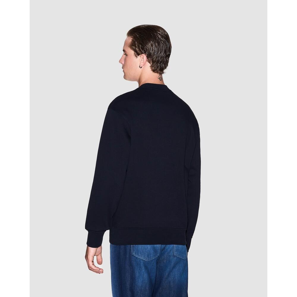 Mens Leisure Sweatshirt Tonal Milano/New York Logo UB101 2/4