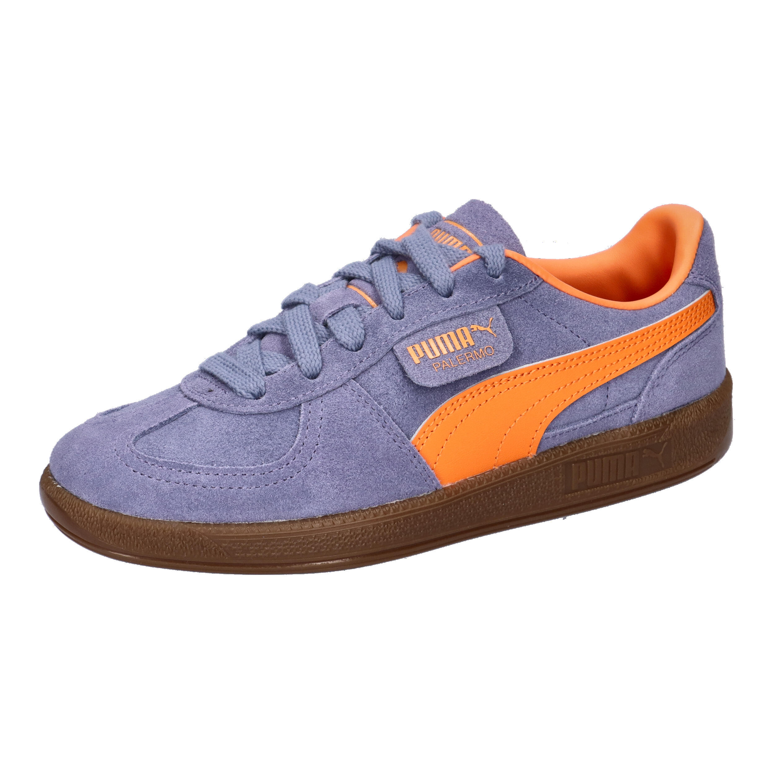 hellblau / orange / braun